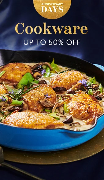 Anniversary Days cookware up to 50% off.